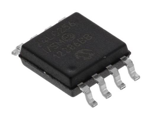 24LC256-I/SM Mikroçip I2c Eeprom 256K bit 32K x 8 3.3V/5V 8 Pinli SOIJ Tüpü
